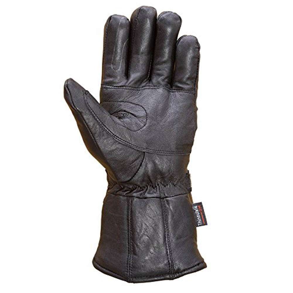 Men's Premium Leather Winter Motorcycle Riding Gloves