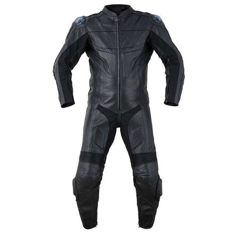 Men's Motorcycle Drum Dyed Cowhide 1-Piece Race Suit