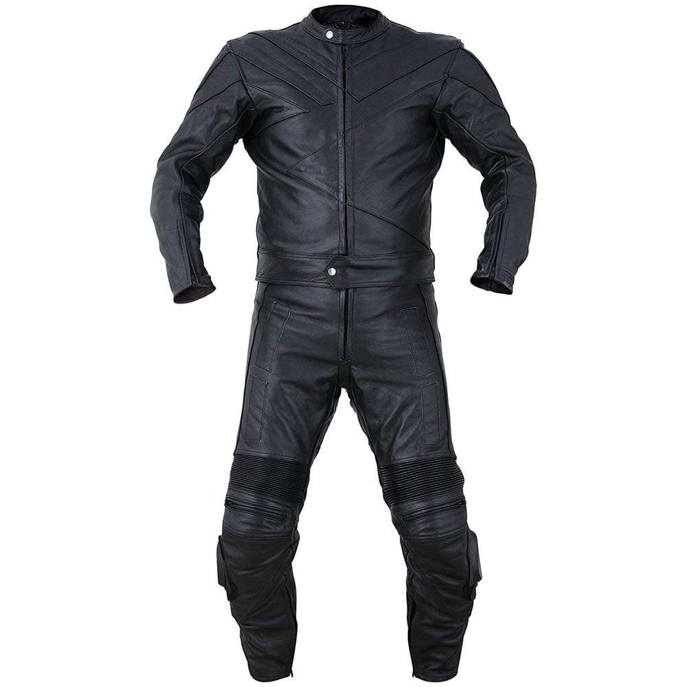 2PC Motorcycle Drum Dyed Cowhide Race Suit