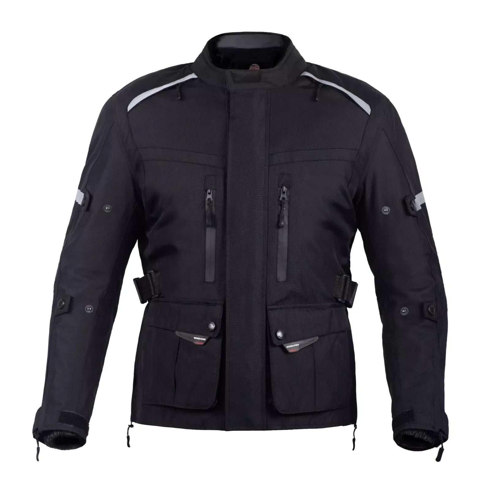 WICKED STOCK Motorcycle Jacket for Men-Adventure Motorcycle Jacket-CE LEVEL2 Armor-Motorcycle Jacket Men-4 Season Waterproof